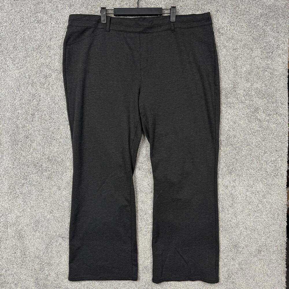 Maurices Dress Pants Womens 3 44x30 Dark Gray Knit Stretch Corporate High Waist